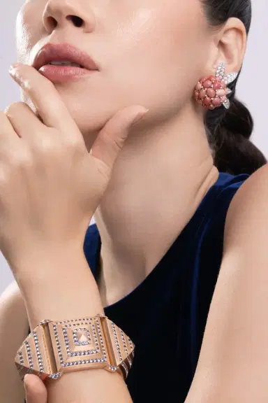 CICADA Pink Pearl Diamond Earrings | Thumbnail 4 CICADA Pink Pearl Diamond Earrings | Thumbnail 4