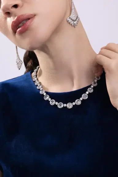 CICADA Rosecut Diamond Necklace | Thumbnail 4