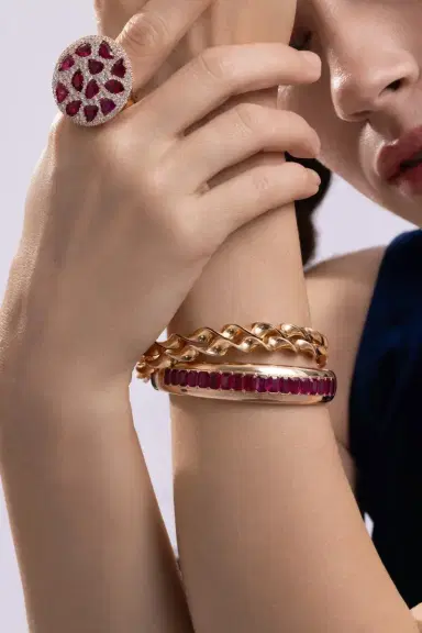 CICADA Ruby Bangle Bracelet | Thumbnail 3