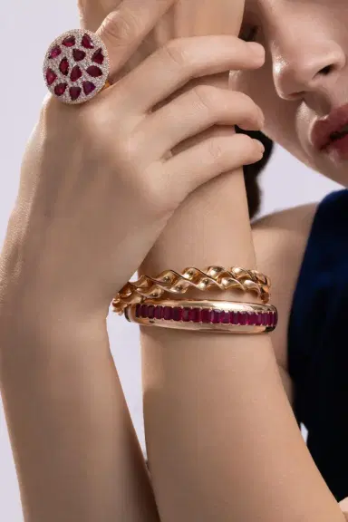 CICADA White Enamel Twist Bracelet | Thumbnail 2