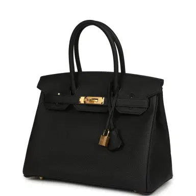 HERMÈS Hermes Birkin 30 Black Togo Gold Hardware | Thumbnail 5 HERMÈS Hermes Birkin 30 Black Togo Gold Hardware | Thumbnail 5