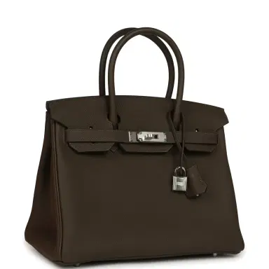 HERMÈS Hermes Birkin 30 Vert Loden Togo Palladium Hardware | Thumbnail 2