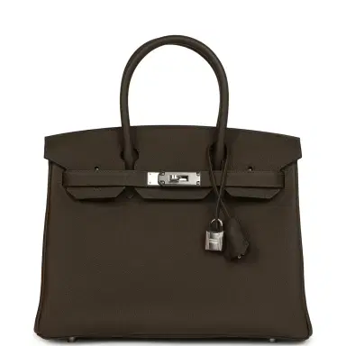 HERMÈS Hermes Birkin 30 Vert Loden Togo Palladium Hardware | Thumbnail 1