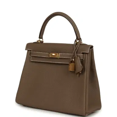 HERMÈS Hermes Kelly Retourne 25 Etoupe Togo Gold Hardware | Thumbnail 5 HERMÈS Hermes Kelly Retourne 25 Etoupe Togo Gold Hardware | Thumbnail 5
