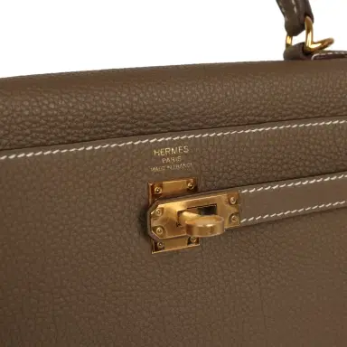 HERMÈS Hermes Kelly Retourne 25 Etoupe Togo Gold Hardware | Thumbnail 7 HERMÈS Hermes Kelly Retourne 25 Etoupe Togo Gold Hardware | Thumbnail 7