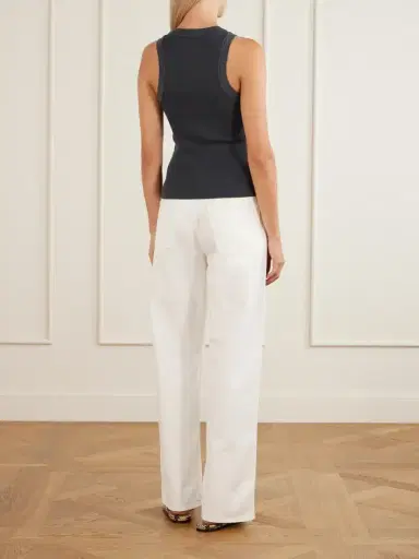 Citizens of Humanity Isabel Ribbed Cotton And Tencel™ Lyocell-blend Tank | Thumbnail 3 Citizens of Humanity Isabel Ribbed Cotton And Tencel™ Lyocell-blend Tank | Thumbnail 3