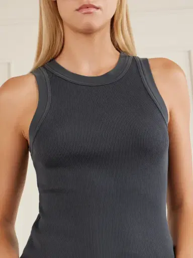 Citizens of Humanity Isabel Ribbed Cotton And Tencel™ Lyocell-blend Tank | Thumbnail 4 Citizens of Humanity Isabel Ribbed Cotton And Tencel™ Lyocell-blend Tank | Thumbnail 4
