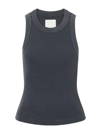 Citizens of Humanity Isabel Ribbed Cotton And Tencel™ Lyocell-blend Tank | Thumbnail 1 Citizens of Humanity Isabel Ribbed Cotton And Tencel™ Lyocell-blend Tank | Thumbnail 1