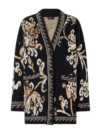 Etro Jacquard-knit Wool Cardigan | Thumbnail 1 Etro Jacquard-knit Wool Cardigan | Thumbnail 1