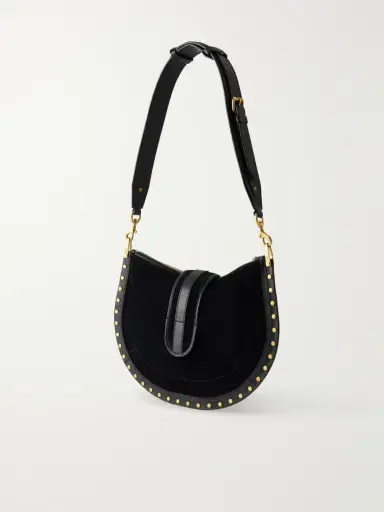 Isabel Marant Oskan Embellished Suede Shoulder Bag | Thumbnail 4