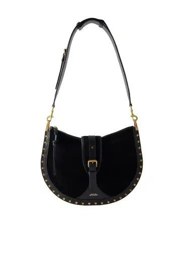 Isabel Marant Oskan Embellished Suede Shoulder Bag | Thumbnail 1