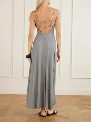 Eres Sculpturale Bead-embellished Stretch-jersey Maxi Dress | Thumbnail 3 Eres Sculpturale Bead-embellished Stretch-jersey Maxi Dress | Thumbnail 3