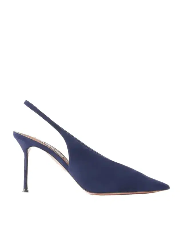 Aquazzura Voltaire 85 Suede Slingback Pumps