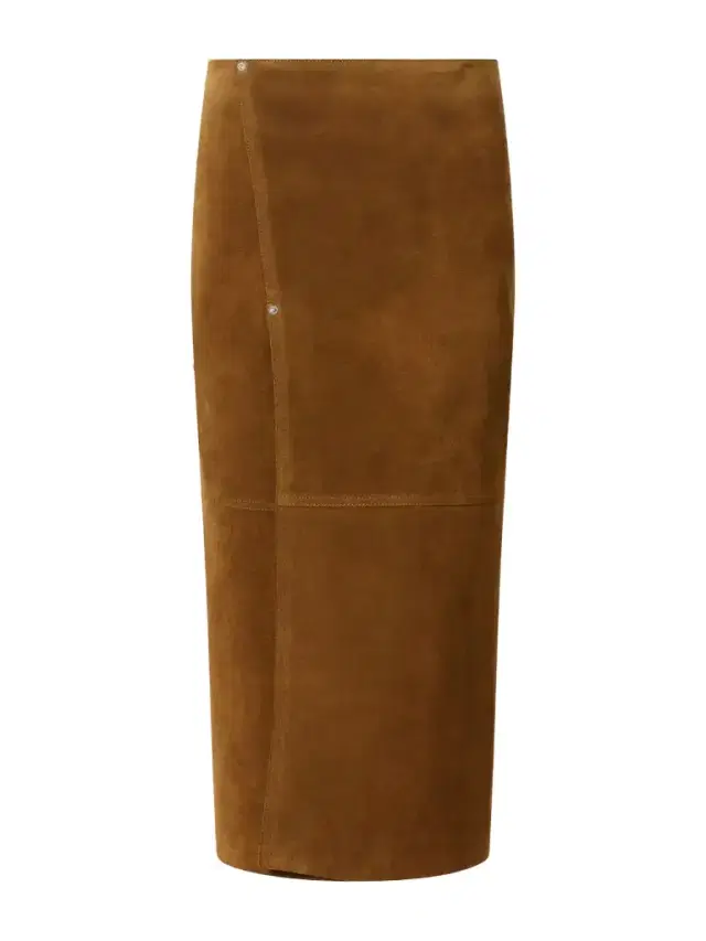 Studio Nicholson Melete Suede Midi Skirt