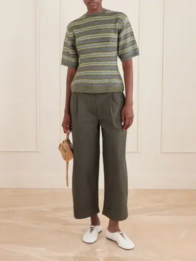 Proenza Schouler White Label Dana Striped Wool-blend Sweatshirt | Thumbnail 2