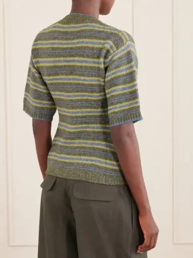 Proenza Schouler White Label Dana Striped Wool-blend Sweatshirt | Thumbnail 4