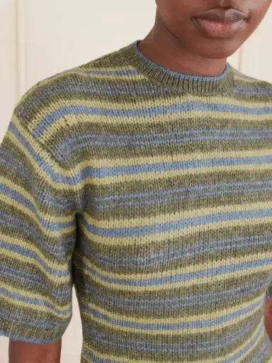 Proenza Schouler White Label Dana Striped Wool-blend Sweatshirt | Thumbnail 5