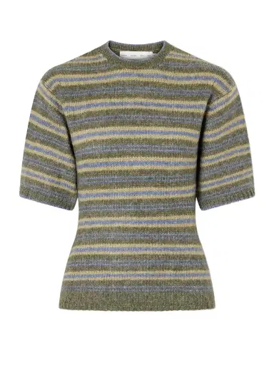 Proenza Schouler White Label Dana Striped Wool-blend Sweatshirt | Thumbnail 1