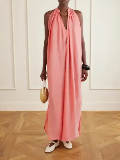 Marrakshi Life The Halter Cotton Maxi Dress | Thumbnail 2