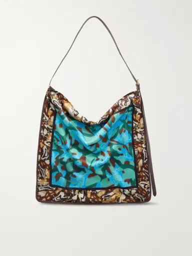 Dries Van Noten Printed Satin Shoulder Bag | Thumbnail 4 Dries Van Noten Printed Satin Shoulder Bag | Thumbnail 4