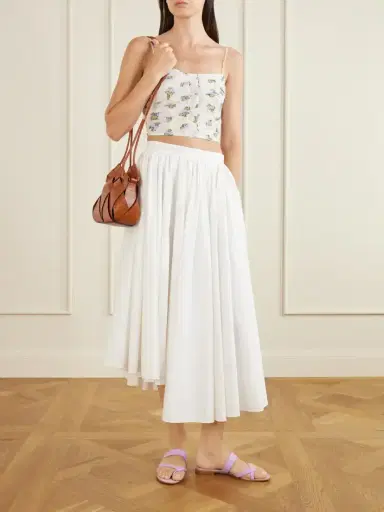 Ulla Johnson Fil Coupé-trimmed Mulberry Silk-blend Organza Bustier Top | Thumbnail 2 Ulla Johnson Fil Coupé-trimmed Mulberry Silk-blend Organza Bustier Top | Thumbnail 2