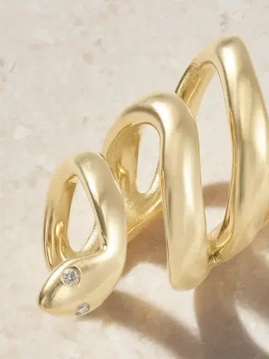 Ileana Makri Cobra 18-karat Gold Diamonds Ear Cuff | Thumbnail 3 Ileana Makri Cobra 18-karat Gold Diamonds Ear Cuff | Thumbnail 3