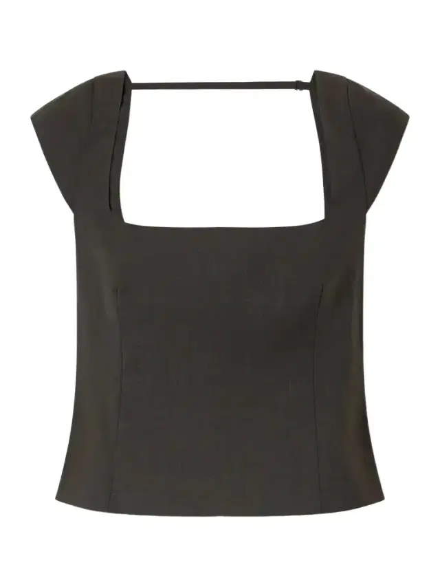 St. Agni Open-back Wool-blend Blouse