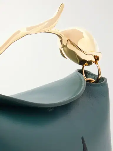 Erdem Bloom Medium Bead-embellished Embroidered Leather Clutch | Thumbnail 5