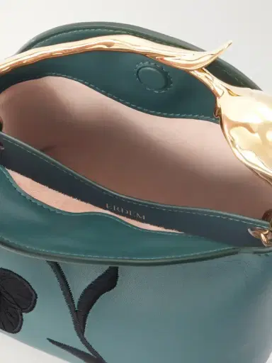 Erdem Bloom Medium Bead-embellished Embroidered Leather Clutch | Thumbnail 6