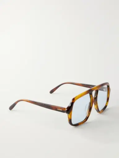 Loewe Slim Light Aviator-frame Tortoiseshell Acetate Sunglasses | Thumbnail 3