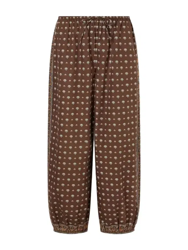 DÔEN Yarrow Printed Cotton Balloon Pants