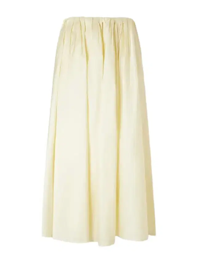 Abadia Elodie Pleated Duchesse-satin Midi Skirt