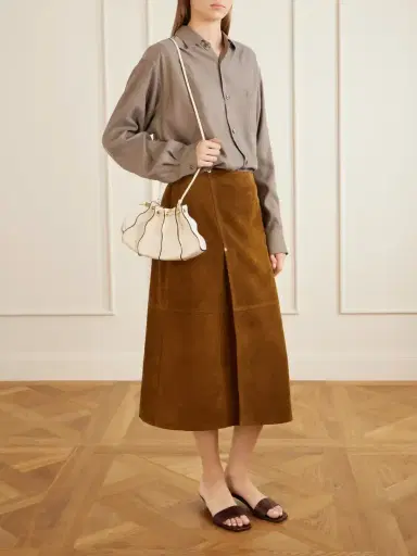 Ulla Johnson Adria Small Leather Shoulder Bag | Thumbnail 3