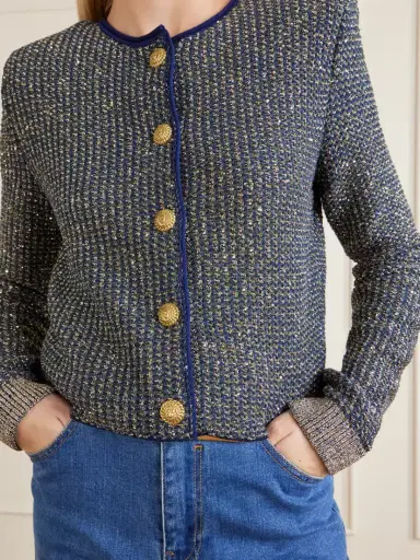 Balmain Metallic-trimmed Tweed Cardigan | Thumbnail 5 Balmain Metallic-trimmed Tweed Cardigan | Thumbnail 5