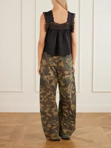 Citizens of Humanity Mia Embroidered Pleated Ramie Blouse | Thumbnail 3 Citizens of Humanity Mia Embroidered Pleated Ramie Blouse | Thumbnail 3