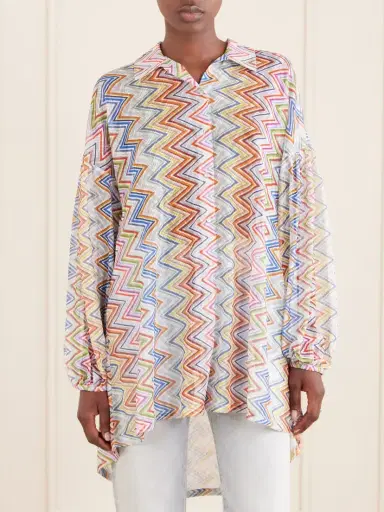 Missoni Striped Crochet-knit Shirt | Thumbnail 3