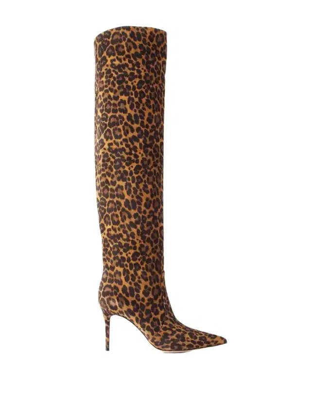 Gianvito Rossi Hansen Cuissard 85 Leopard-print Suede Over-the-knee Boots