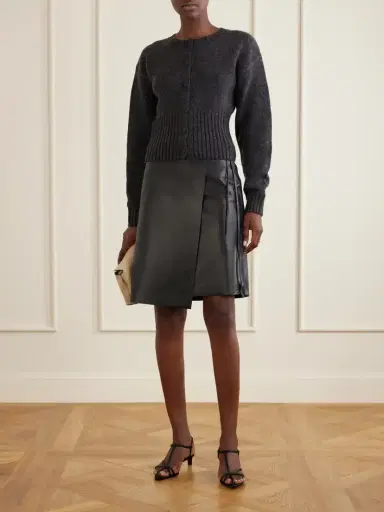 St. Agni Everyday Wrap Leather Mini Skirt | Thumbnail 2