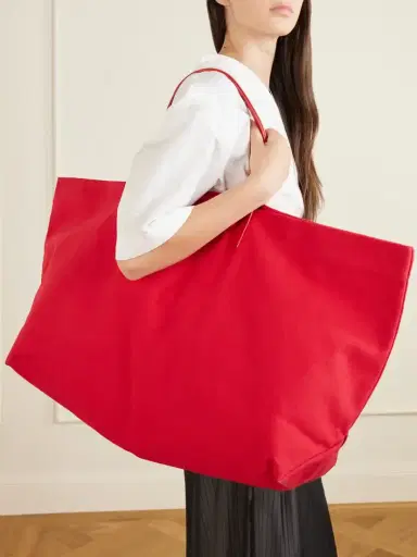 Kallmeyer Cottage Leather-trimmed Canvas Tote | Thumbnail 2