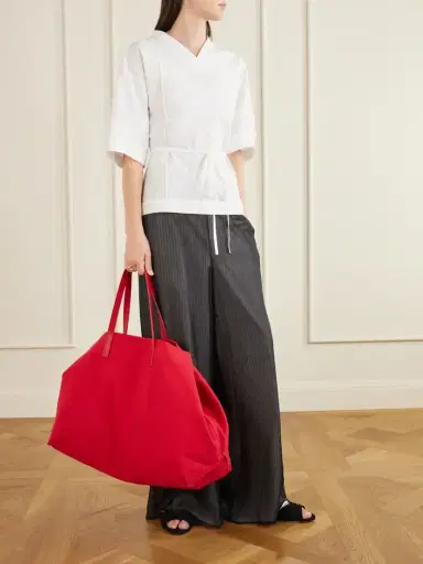 Kallmeyer Cottage Leather-trimmed Canvas Tote | Thumbnail 3