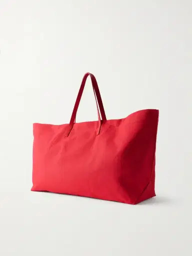 Kallmeyer Cottage Leather-trimmed Canvas Tote | Thumbnail 4