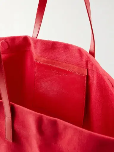 Kallmeyer Cottage Leather-trimmed Canvas Tote | Thumbnail 6