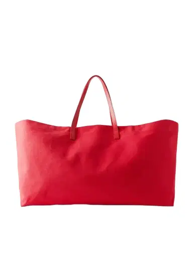 Kallmeyer Cottage Leather-trimmed Canvas Tote | Thumbnail 1
