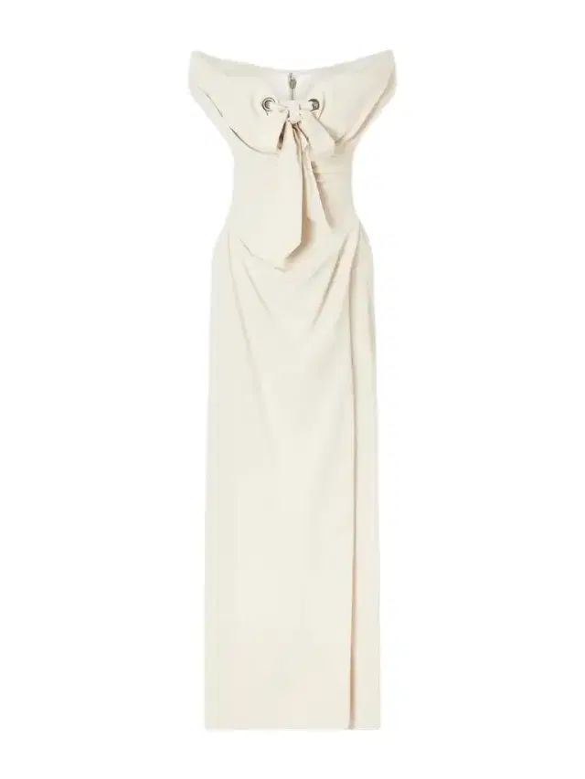 Vivienne Westwood Iwona Off-the-shoulder Bow-detailed Draped Cady Gown