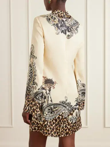 Etro Printed Satin Mini Dress | Thumbnail 3
