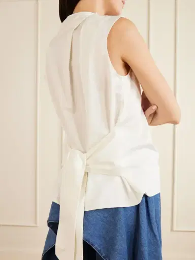 JW Anderson Tie-detailed Cotton Top | Thumbnail 5 JW Anderson Tie-detailed Cotton Top | Thumbnail 5