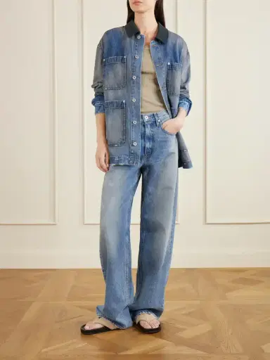 SLVRLAKE Worker Corduroy-trimmed Denim Jacket | Thumbnail 2 SLVRLAKE Worker Corduroy-trimmed Denim Jacket | Thumbnail 2