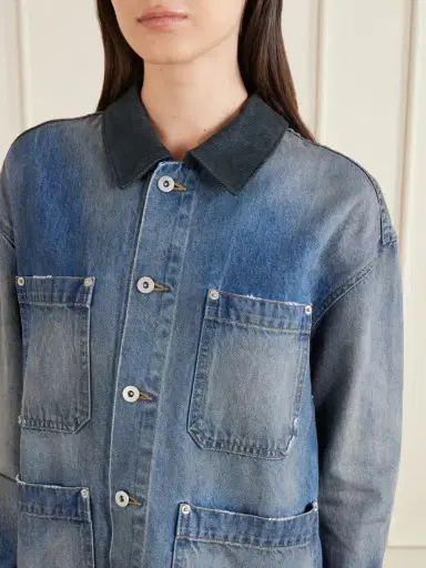 SLVRLAKE Worker Corduroy-trimmed Denim Jacket | Thumbnail 5 SLVRLAKE Worker Corduroy-trimmed Denim Jacket | Thumbnail 5