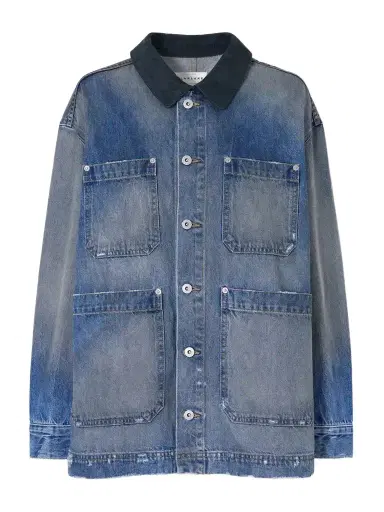 SLVRLAKE Worker Corduroy-trimmed Denim Jacket | Thumbnail 1 SLVRLAKE Worker Corduroy-trimmed Denim Jacket | Thumbnail 1