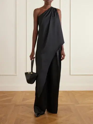 Abadia Ayla One-shoulder Wool-blend Blouse | Thumbnail 2